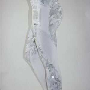 Lululemon Gray Patterned Leggings Breezy Dot Tight